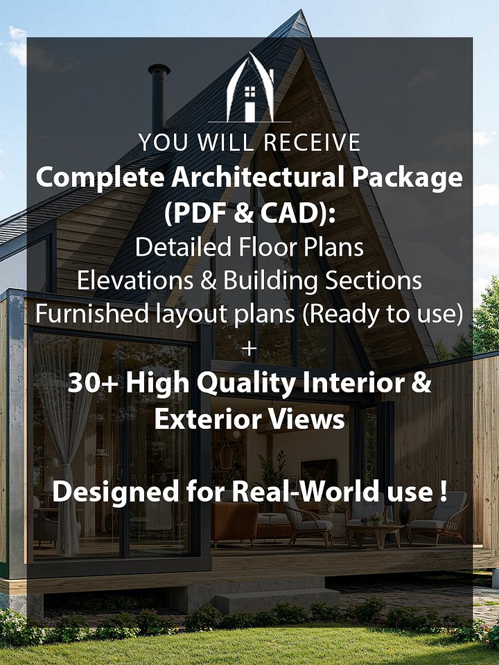 A Frame House 077 - Drawings\Blueprints CAD + PDF - Metric + Imperial product image (2)