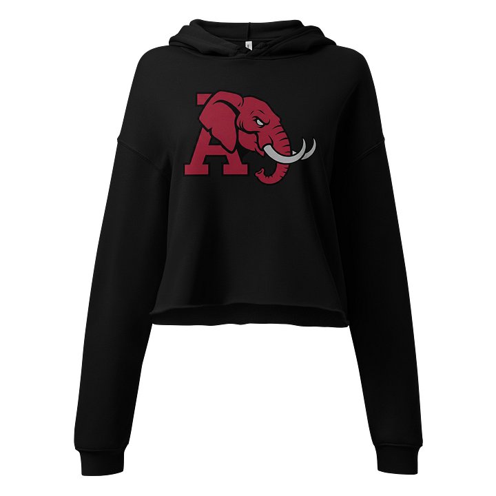 A Stylized Elephant Ink Crop Hoodie product image (1)