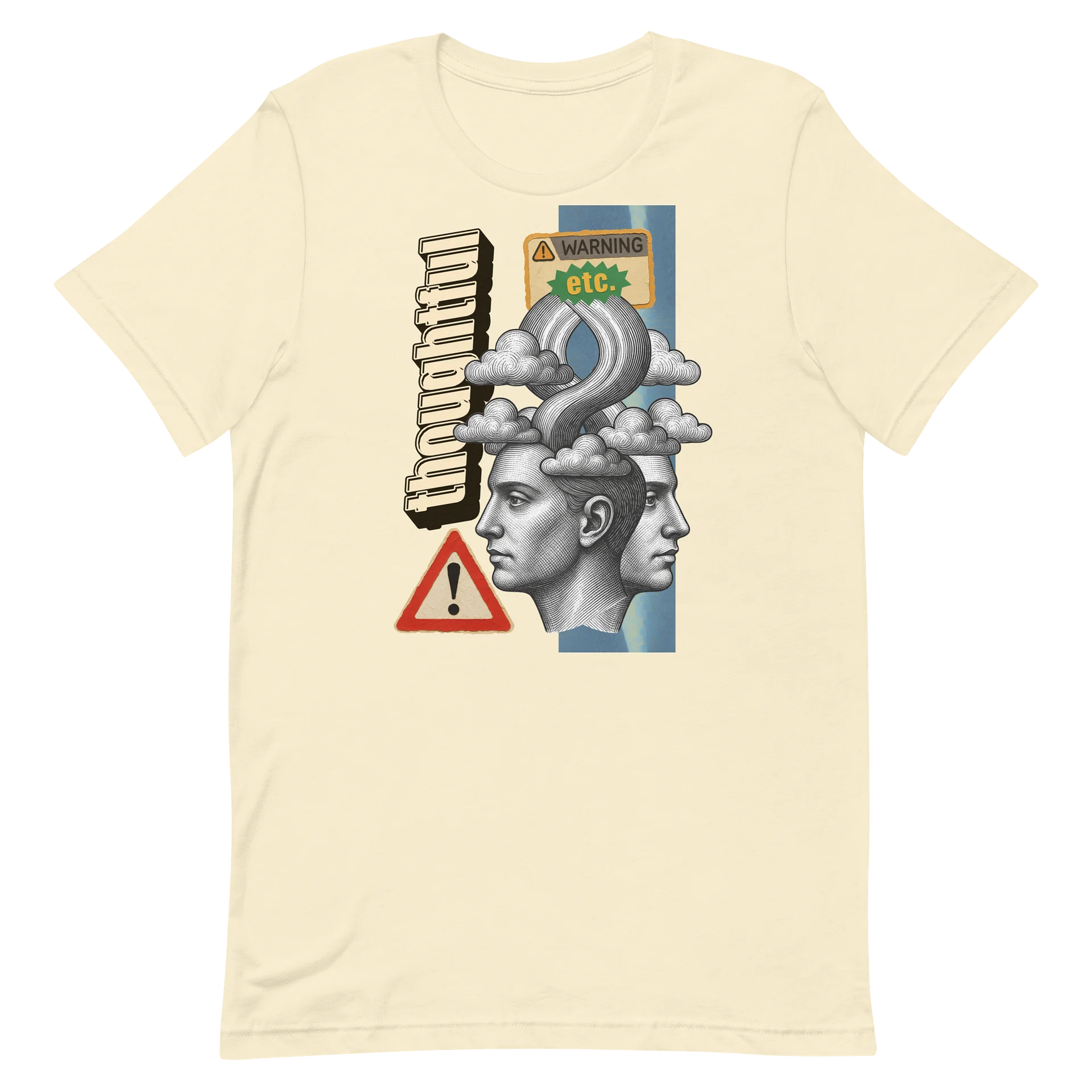 Thoughtful Warning Collage Tee product image (33)