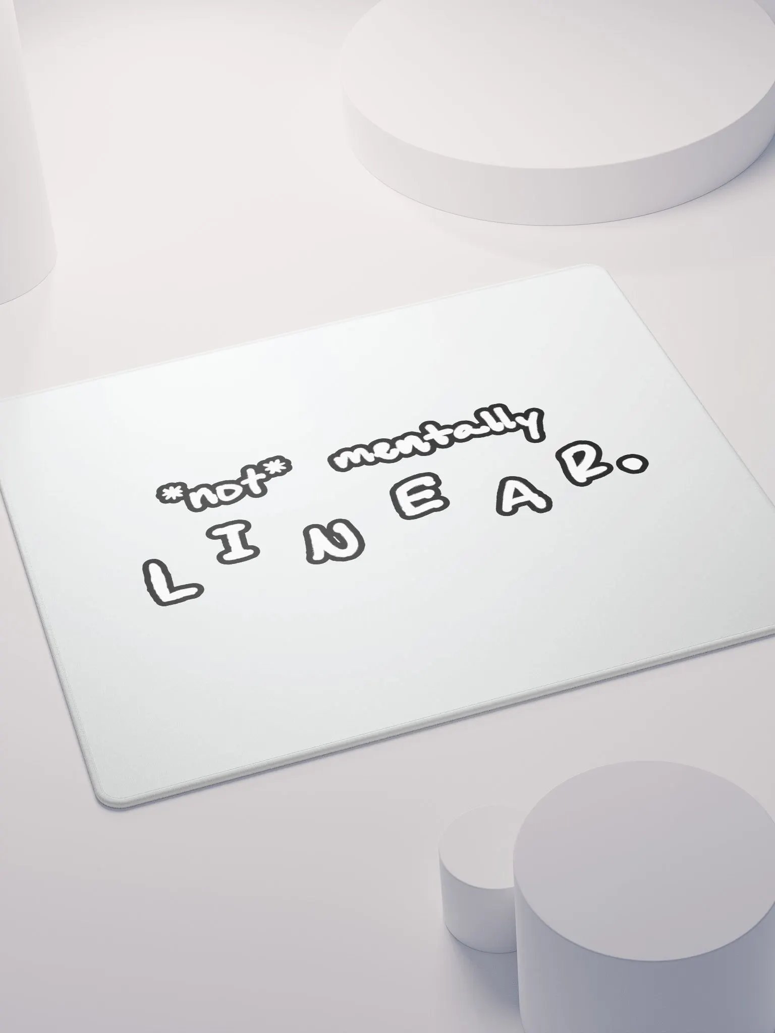 *not* mentally linear (lined design) mouse pad product image (4)
