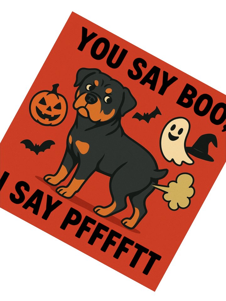 Farting Rottweiler Halloween Sticker product image (4)