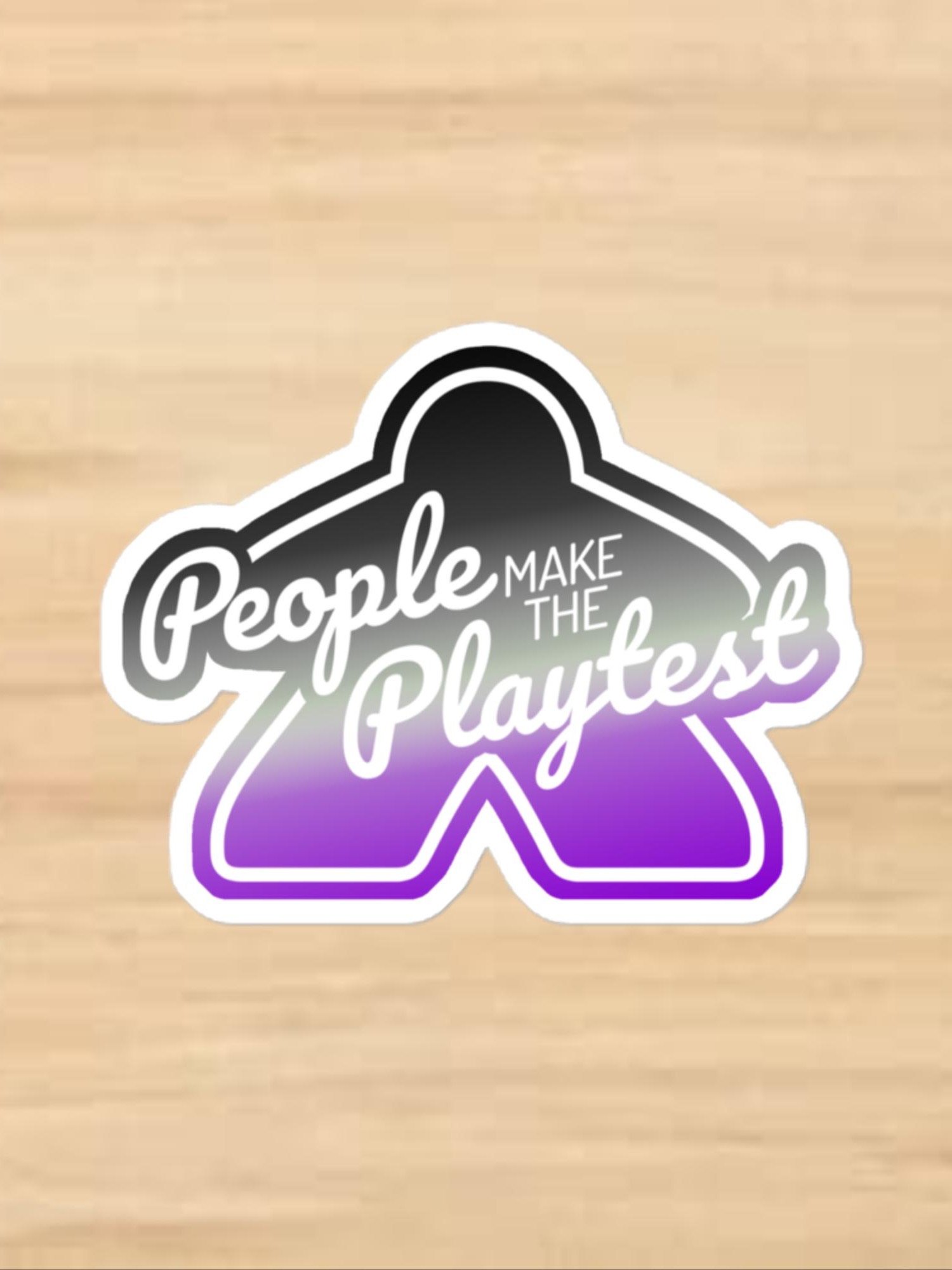 Big Meeple Ace/Demi Pride PMTP Vinyl Sticker product image (1)