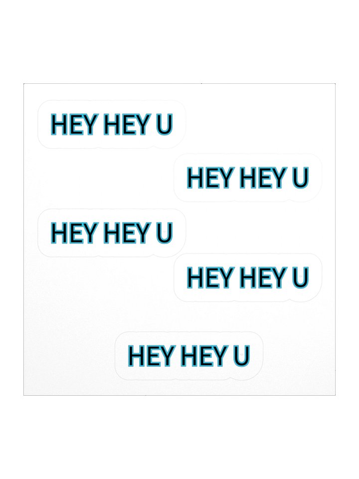 HEY HEY U Stickers 5PK product image (1)
