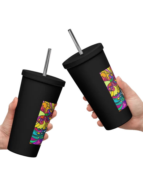 Cosmic Swirl Insulated Tumbler - Wave at Sunset product image (20)