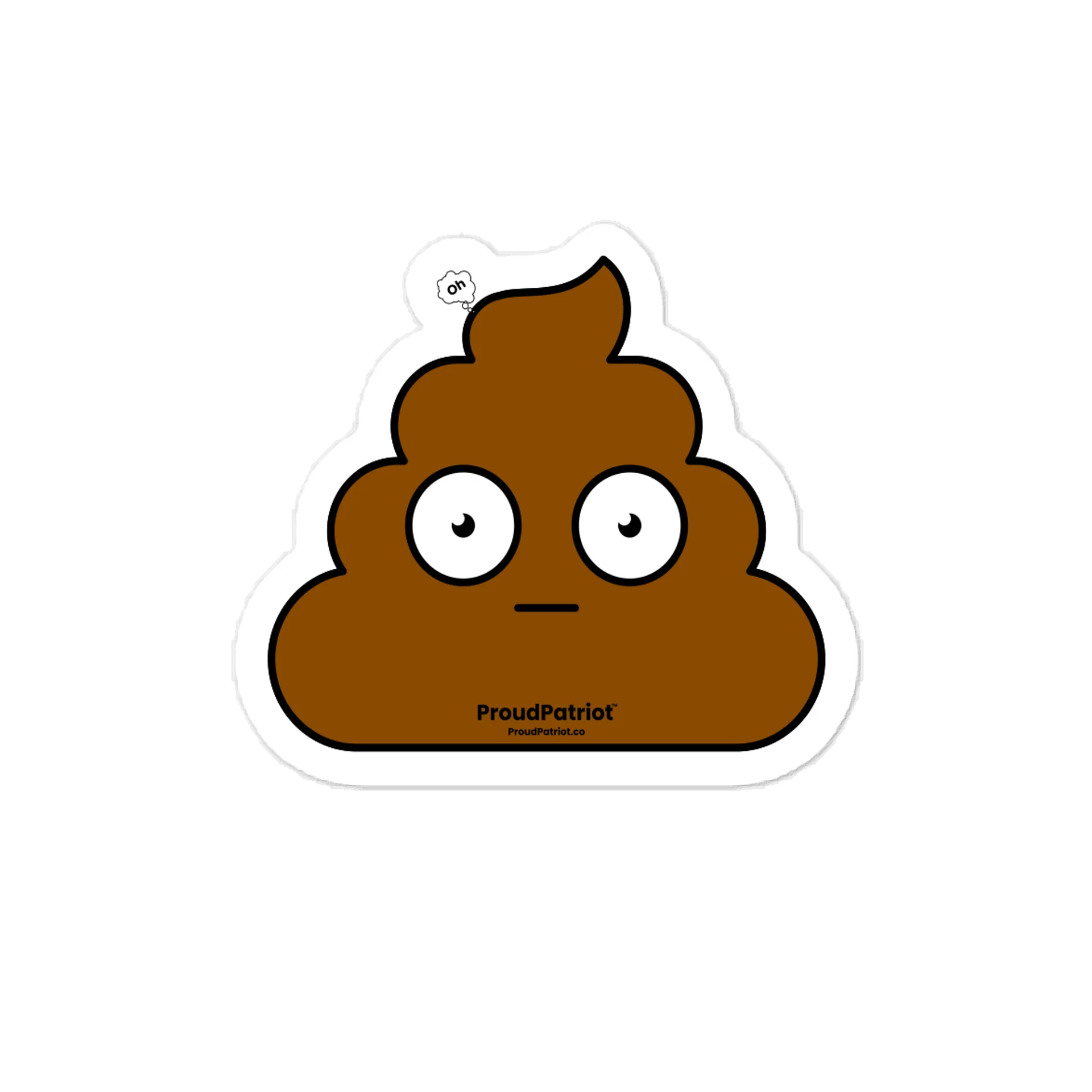 Oh-Poop Vinyl Sticker product image (1)