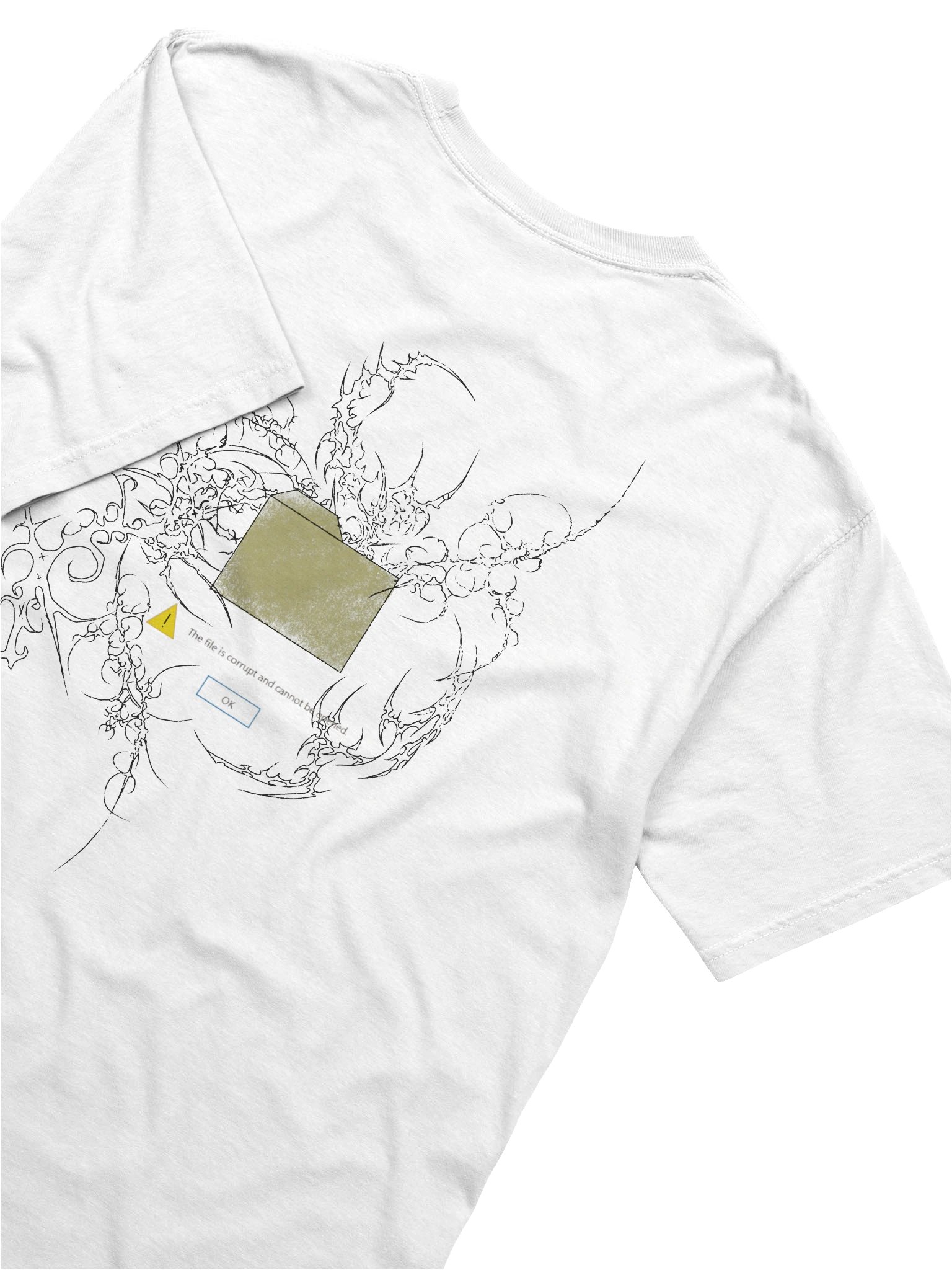 corrupted file T white product image (6)