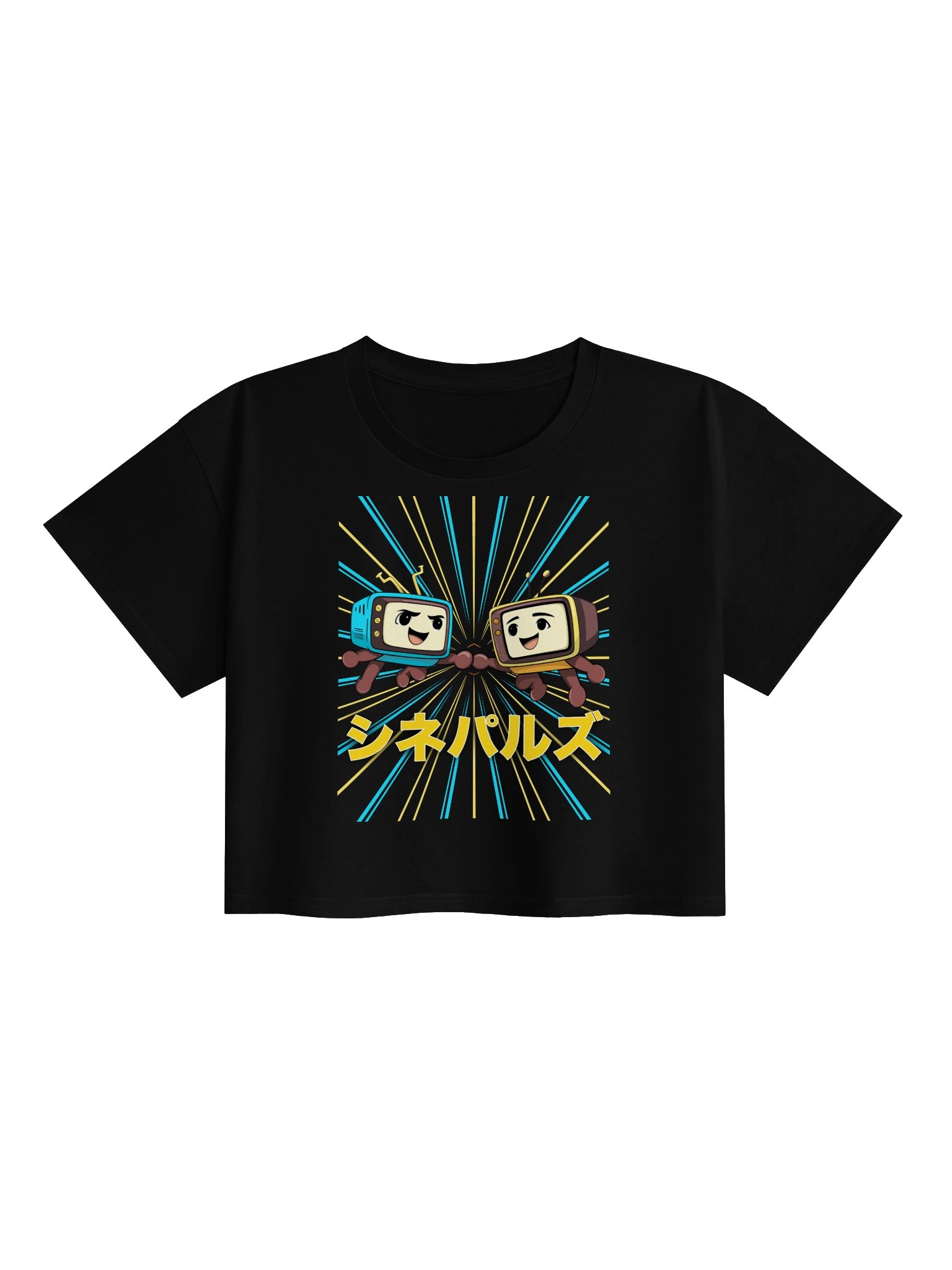 CINEPALS Anime Mascot Cropped Graphic Tee product image (1)