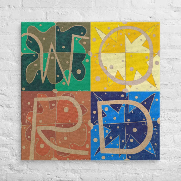 W+O+R+D (2011) on canvas (36" x 36") product image (2)