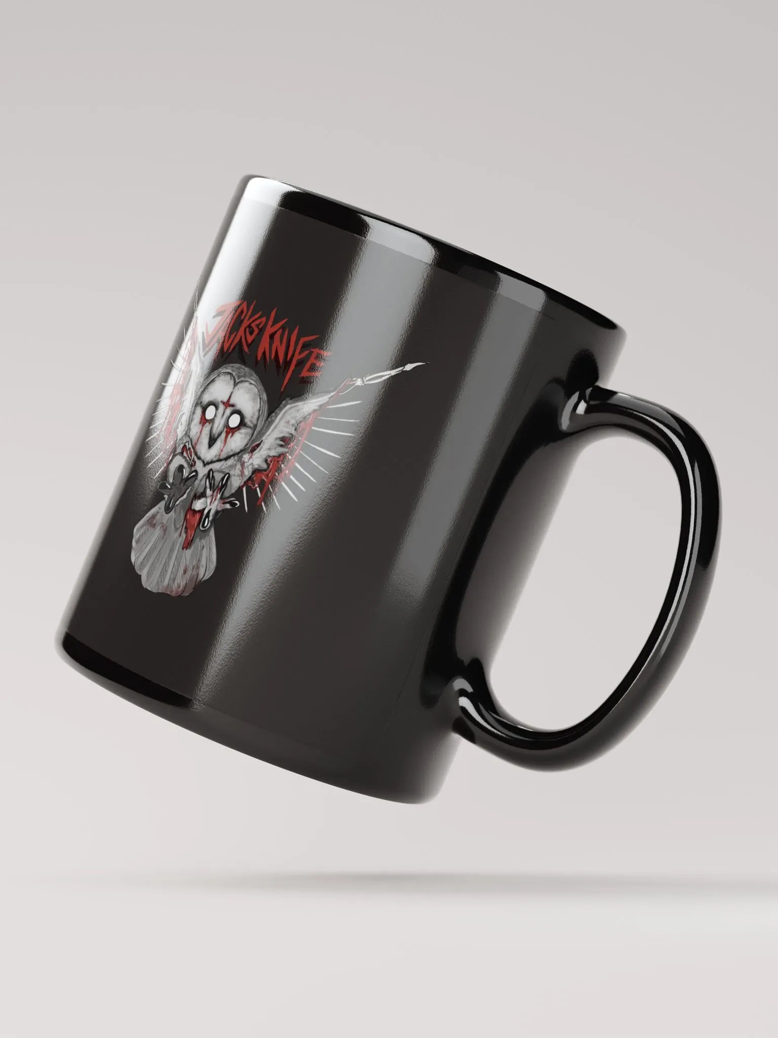 Jacks_Knife - Owl Black Mug product image (2)
