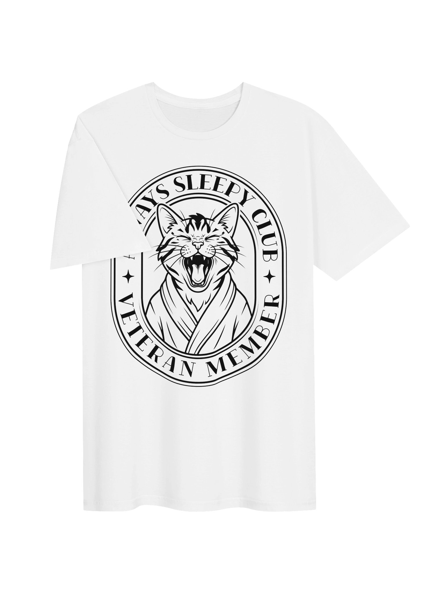 Always Sleepy Club Tabby Cat Shirt product image (4)