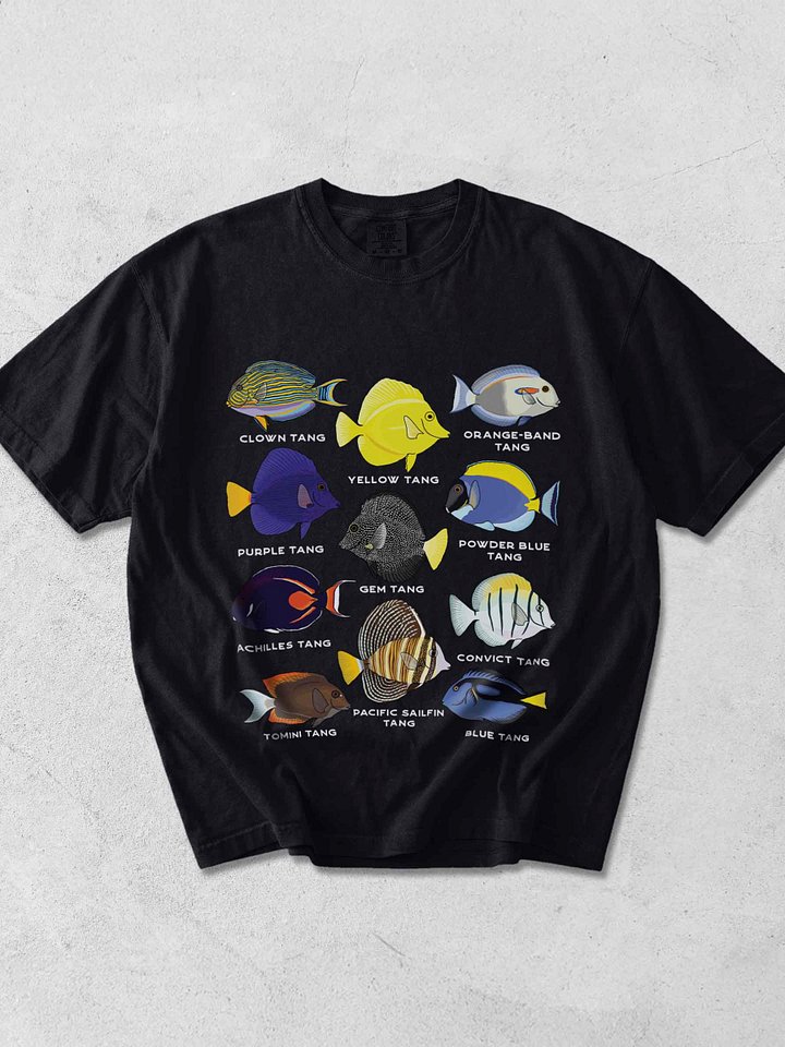 Tang Police(Front and Back Prints) T-Shirt for Reef Aquarium Lovers product image (1)
