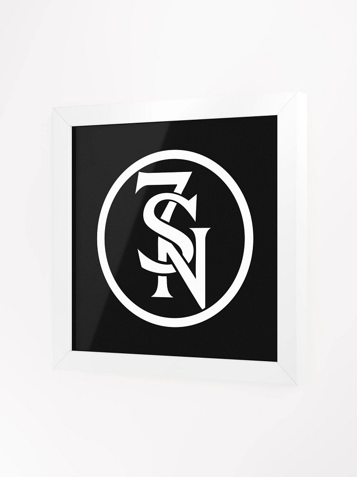 Seven Shades of Nothing White Logo on Framed Matte Poster product image (2)