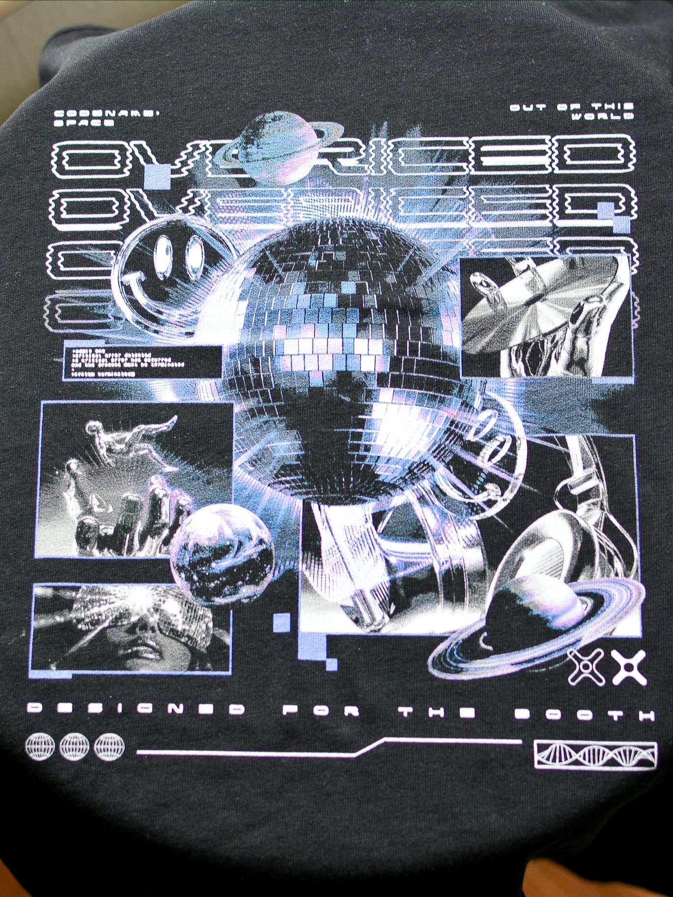 DJ Shirt – Space: Disco, Cyber, Headset, Disc, Drop product image (4)