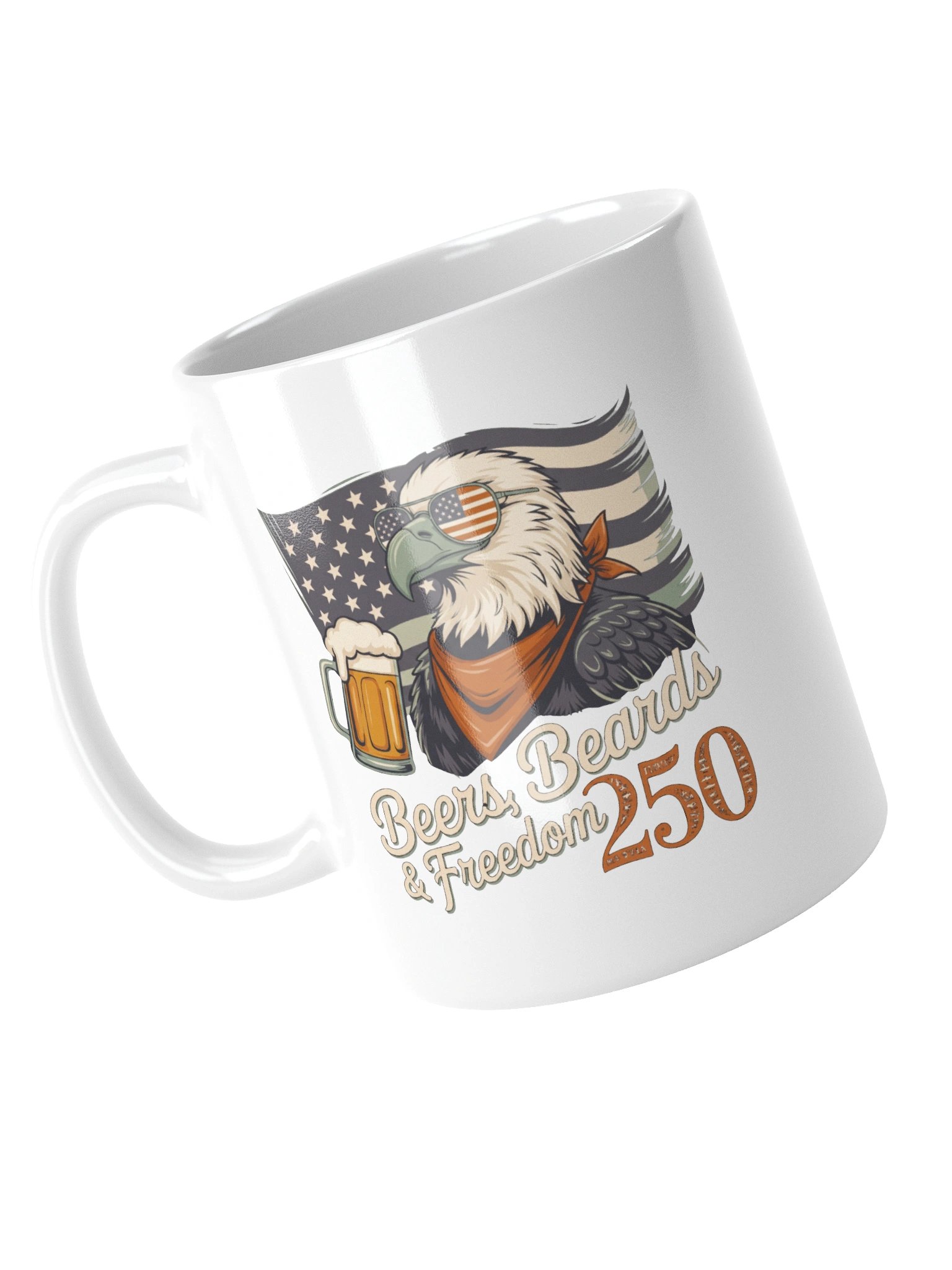 Patriotic Eagle Aviator Sunglasses Beer Freedom Soy Wax Candle product image (5)