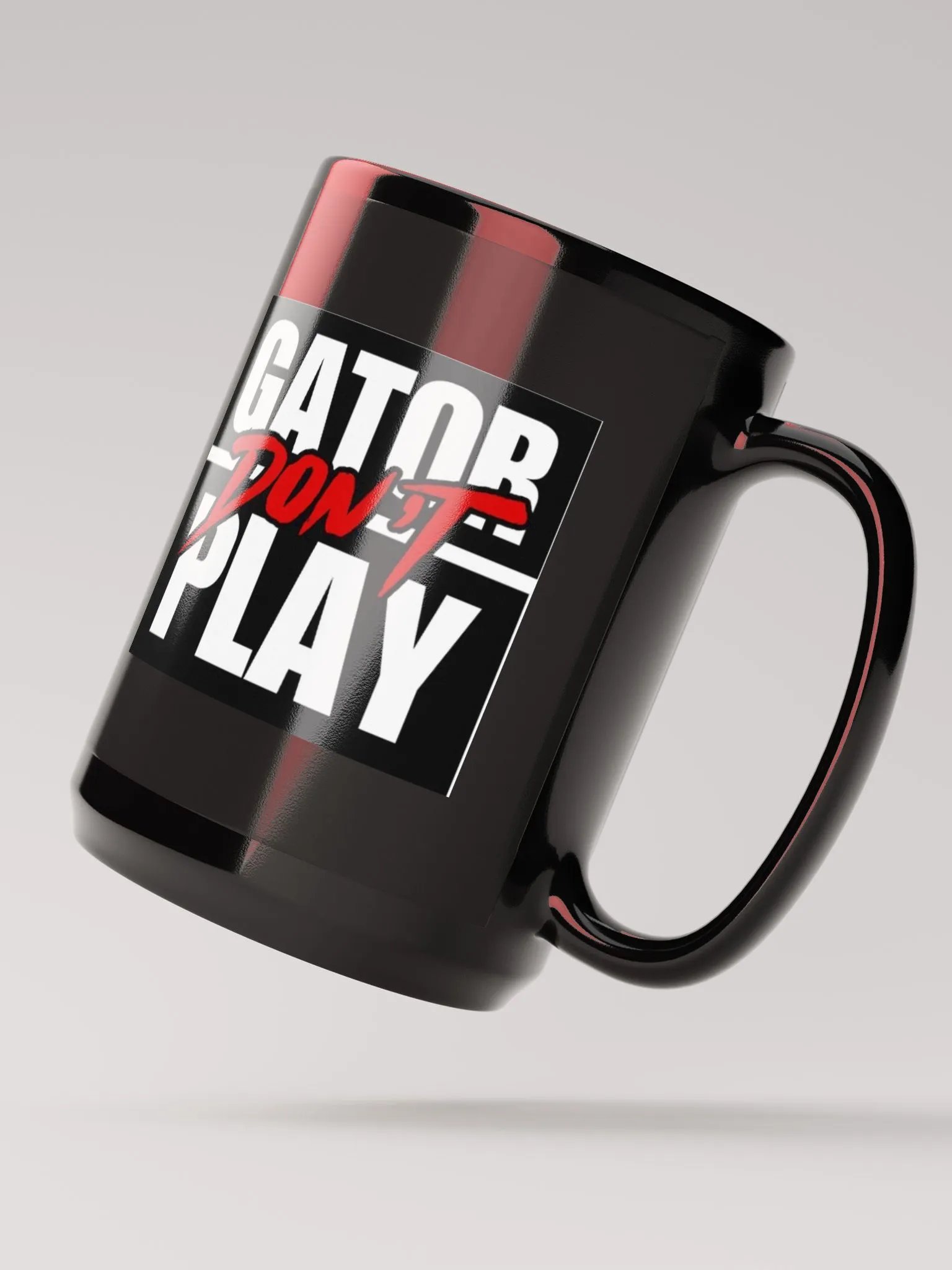 Gator Don't play mug black product image (2)