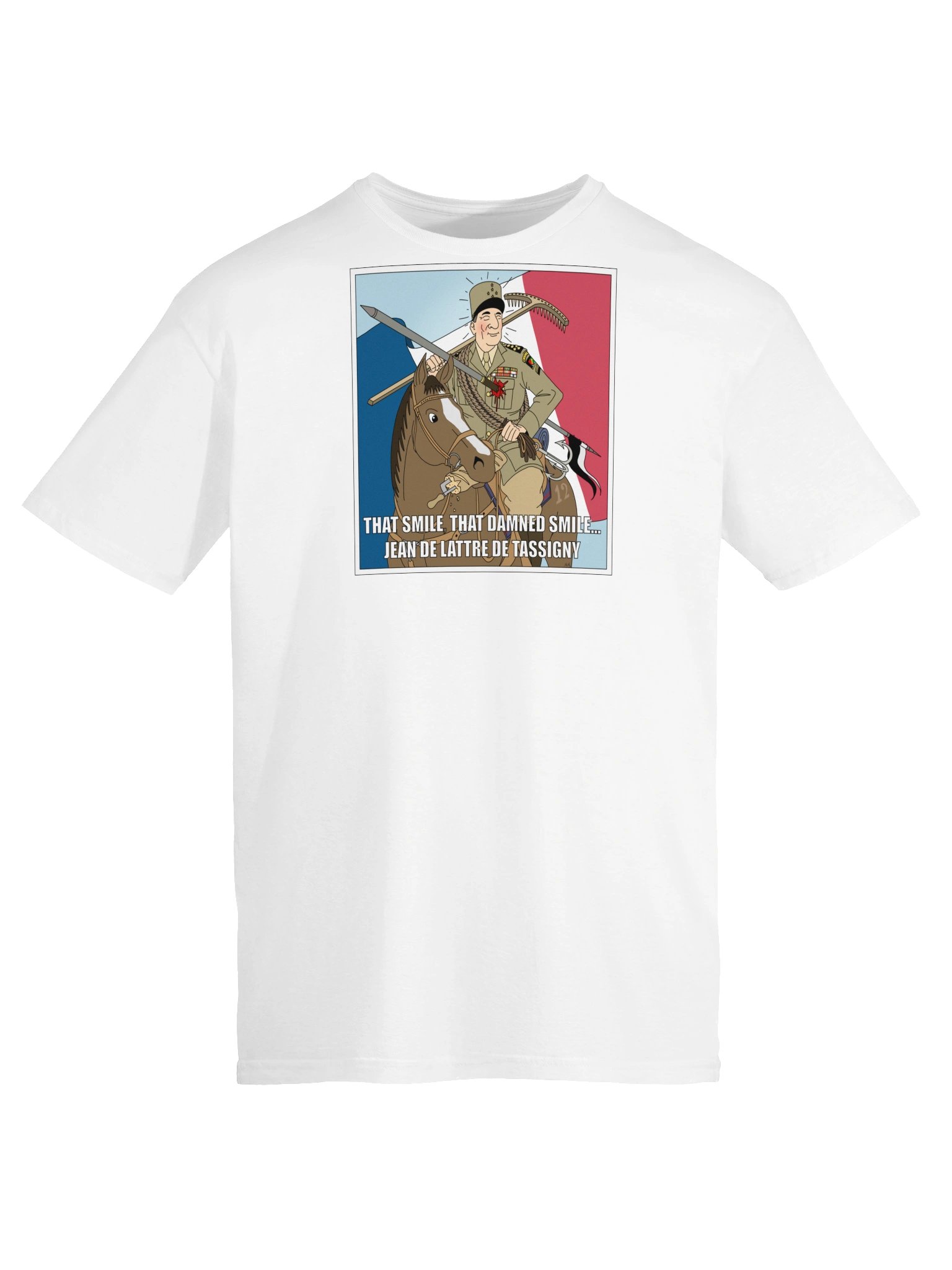 That smile, That damn smile - Jean De Lattre De Tassigny (Herr T-shirt) product image (5)