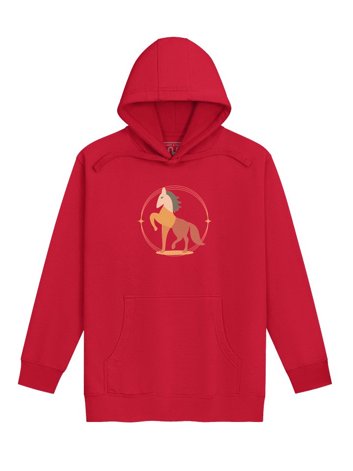 Patchwork Stallion Hoodie – Artistic Western Streetwear for Bold Souls - by M‑Art & Design product image (1)