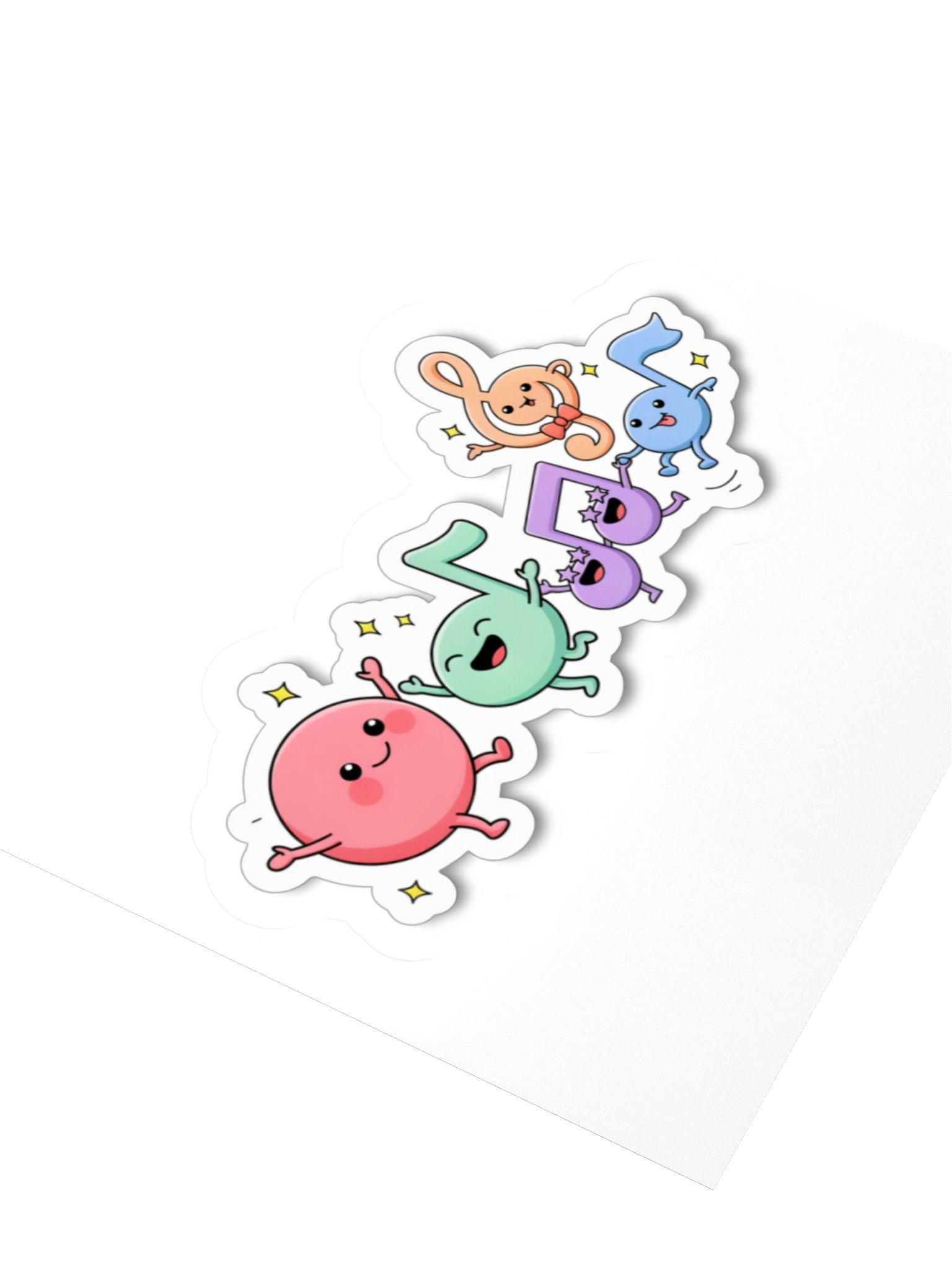 Groovy Music Notes Kiss Cut Stickers product image (8)