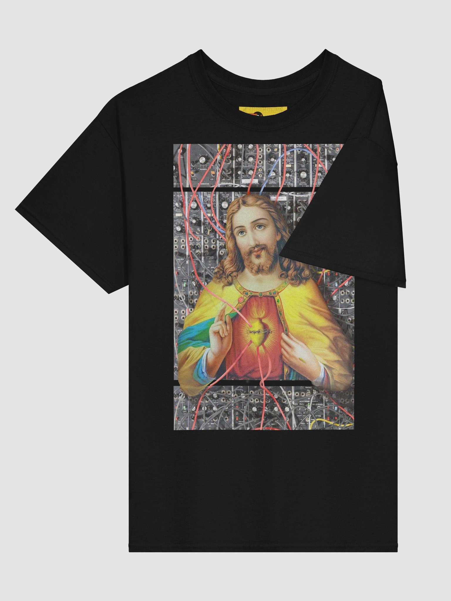 Jesus Christ Sacred MOOg by Frank Fonik, Techno EDM Unisex t-shirt product image (5)