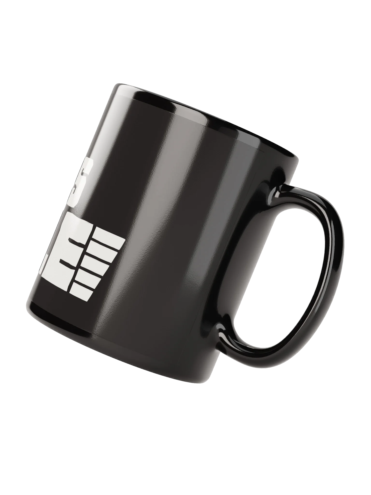 Black Mug with White TMT Banner product image (3)