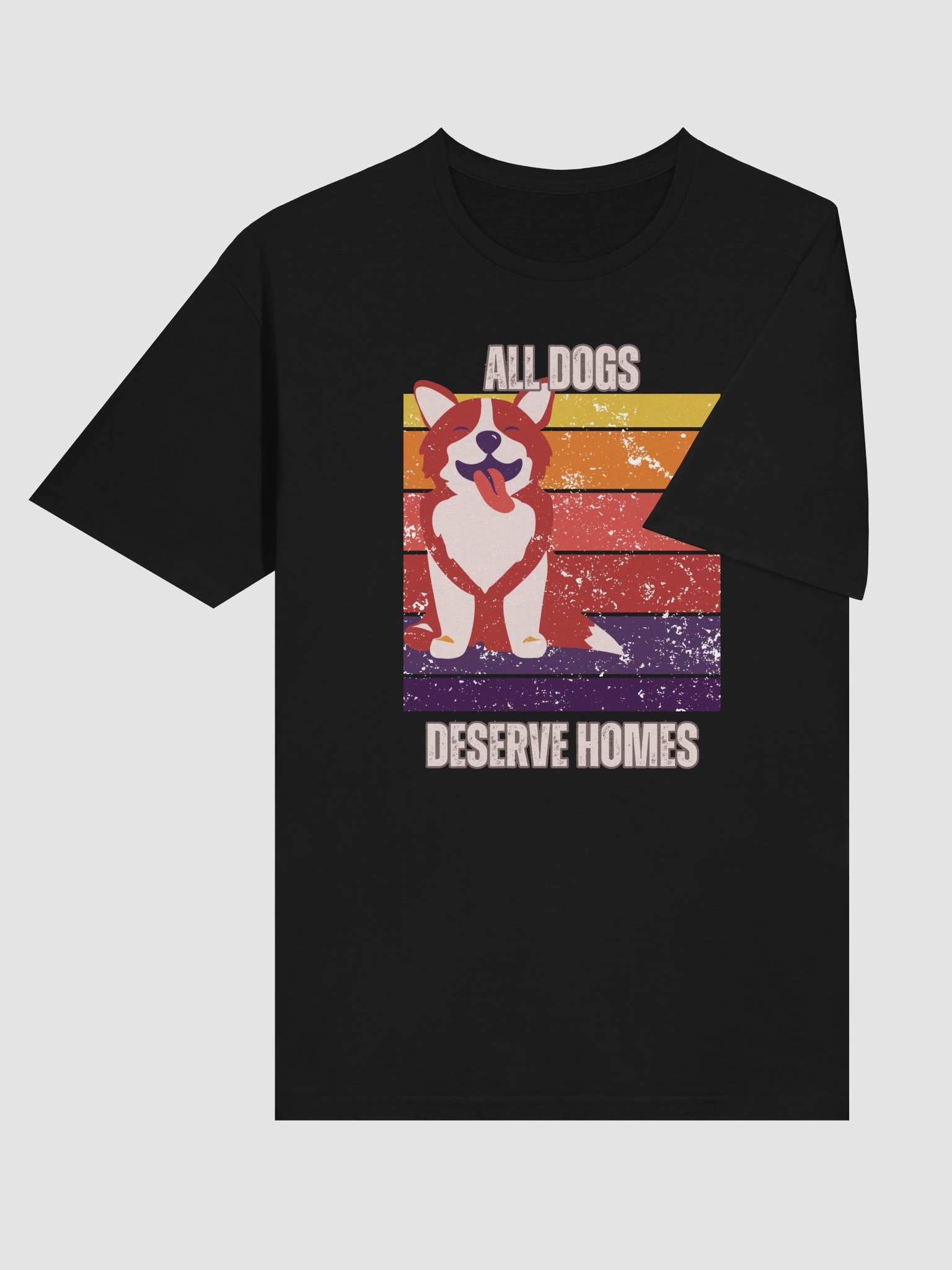 All Dogs Deserve Homes – Retro Dog Lover T-Shirt product image (4)