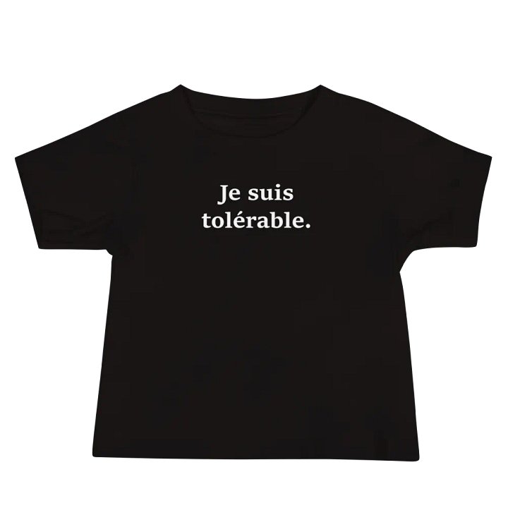 ''Tolérable'' T-shirt à manches courtes en jersey pour bébé product image (2)
