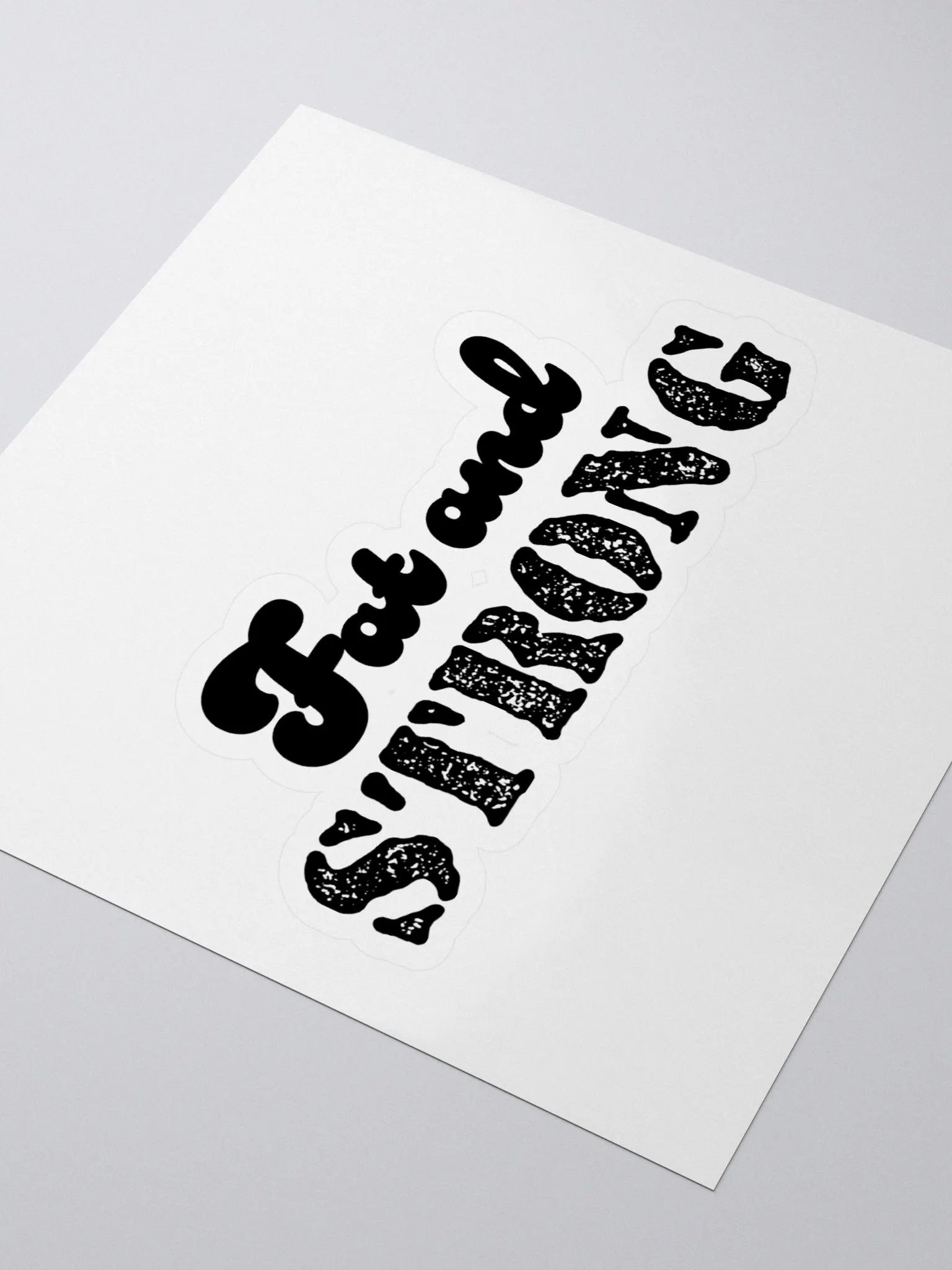 Fat and Strong Sticker product image (3)