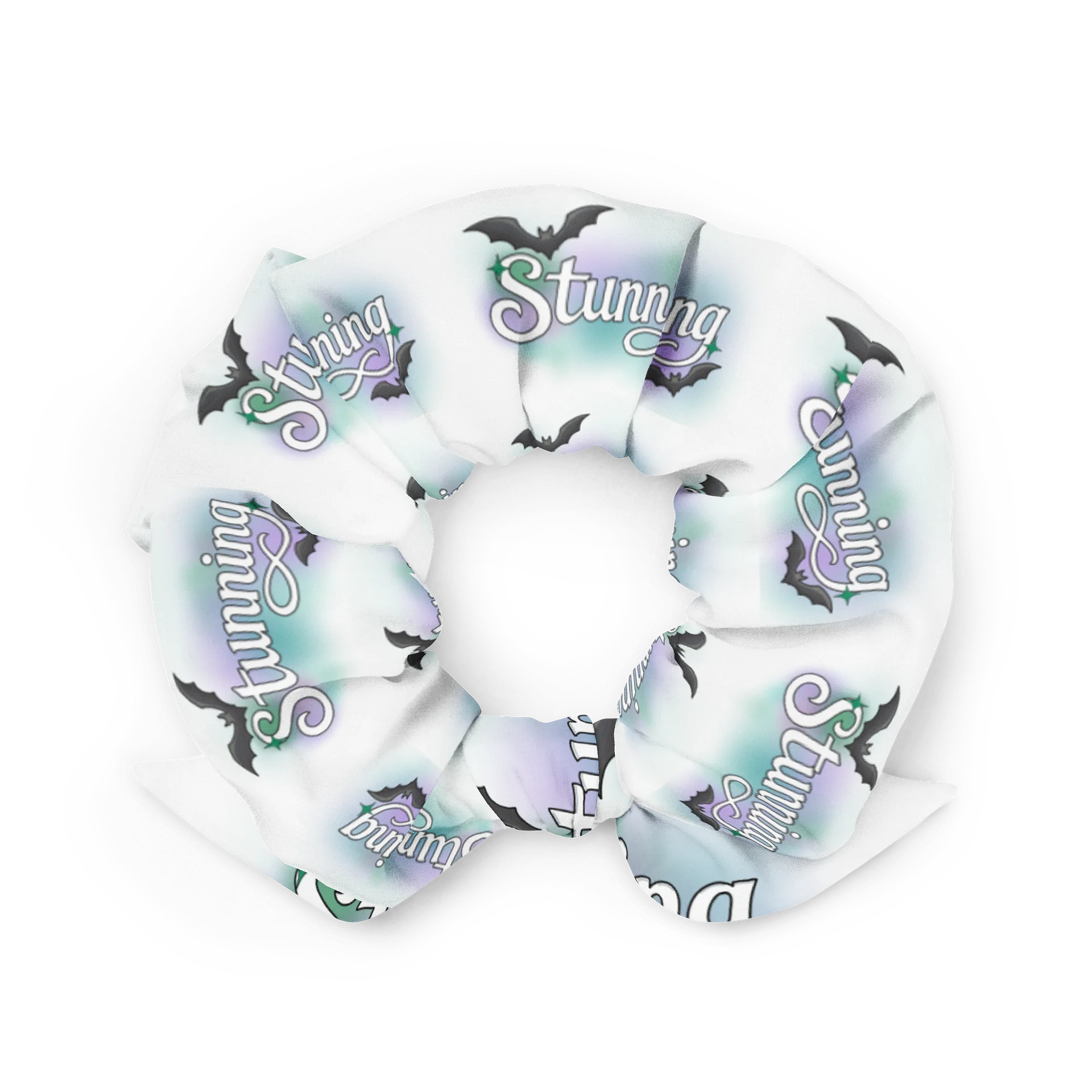 Stunning - White Grid Scrunchie product image (2)