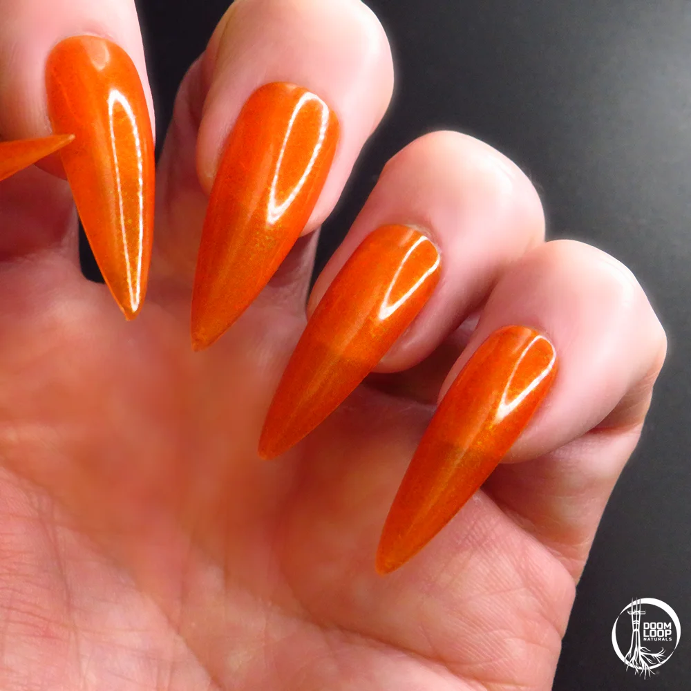 VAPORGLARE - Shimmery Orange Translucent Jelly Nail Polish product image (3)