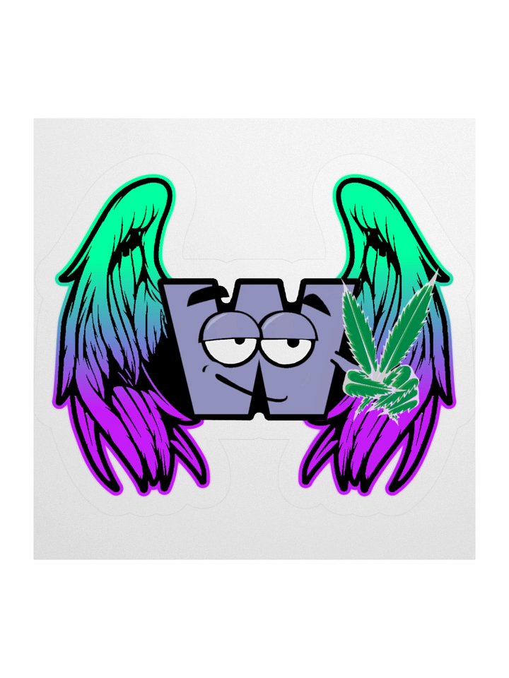 Whimsical W Peace Sign Sticker product image (1)