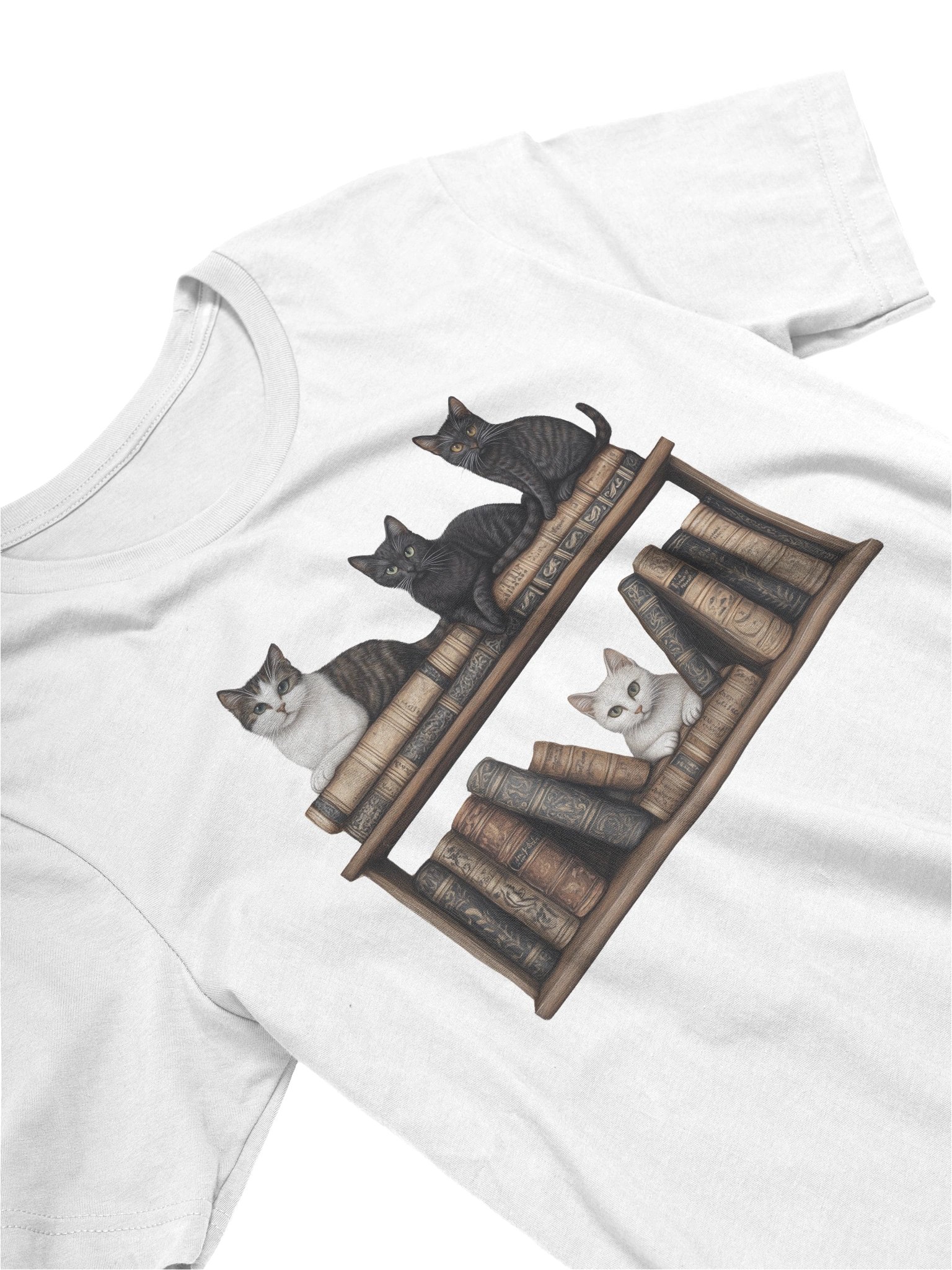 Bookcase Cats T-Shirt product image (20)