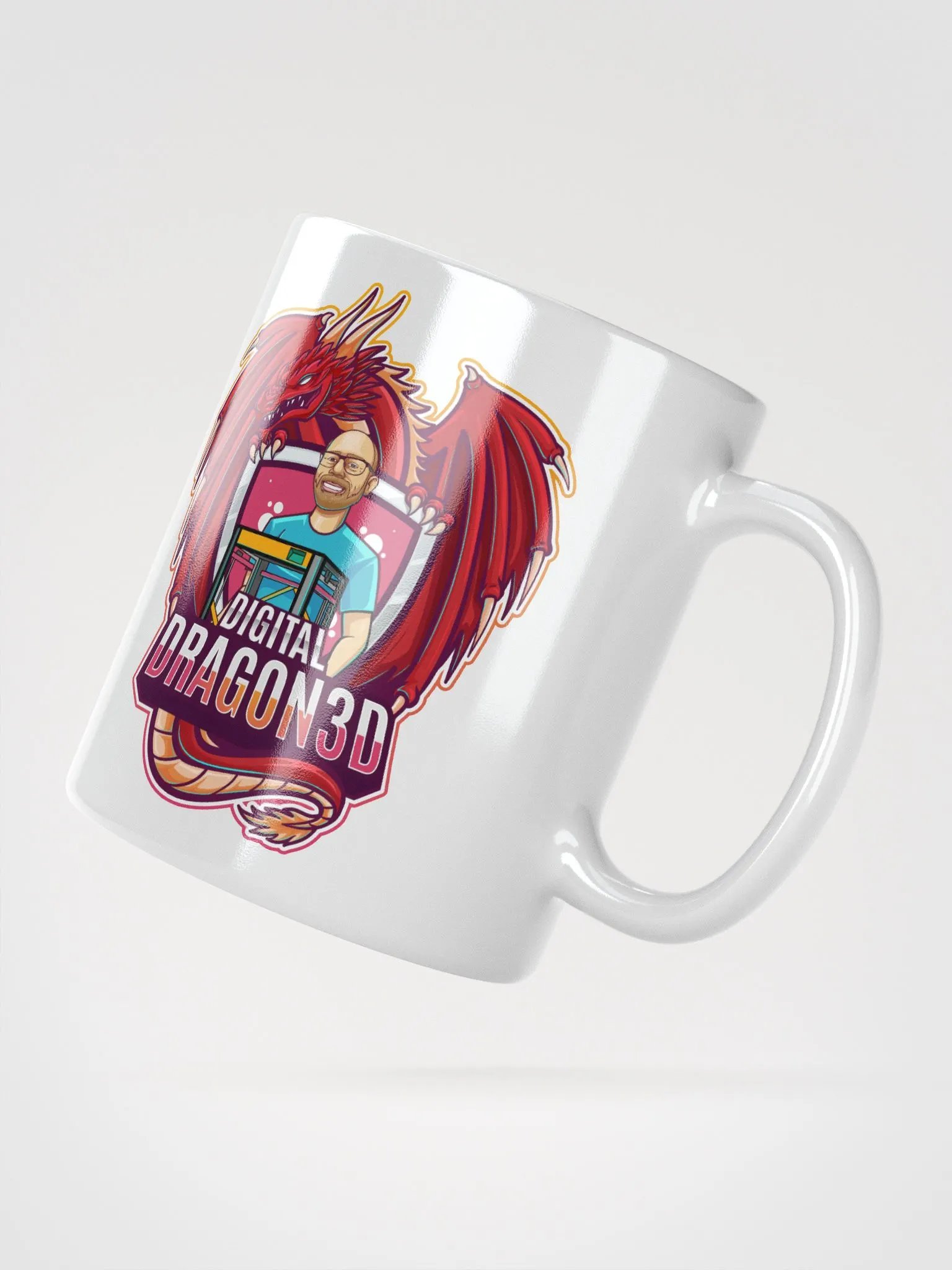 Digital Dragon 3D Coffee Mug product image (5)