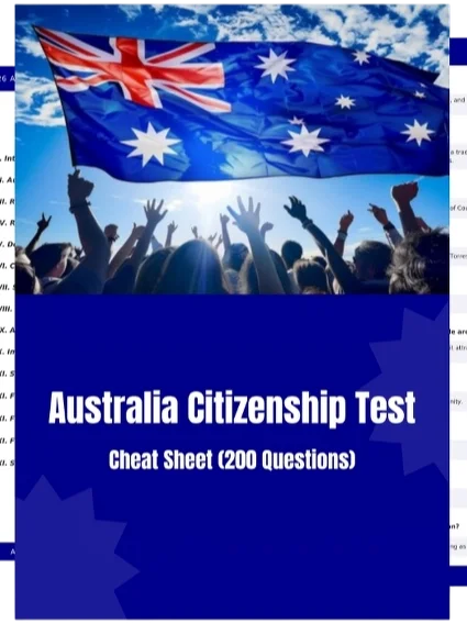 Australian Citizenship Test Questions and Answers product image (1)