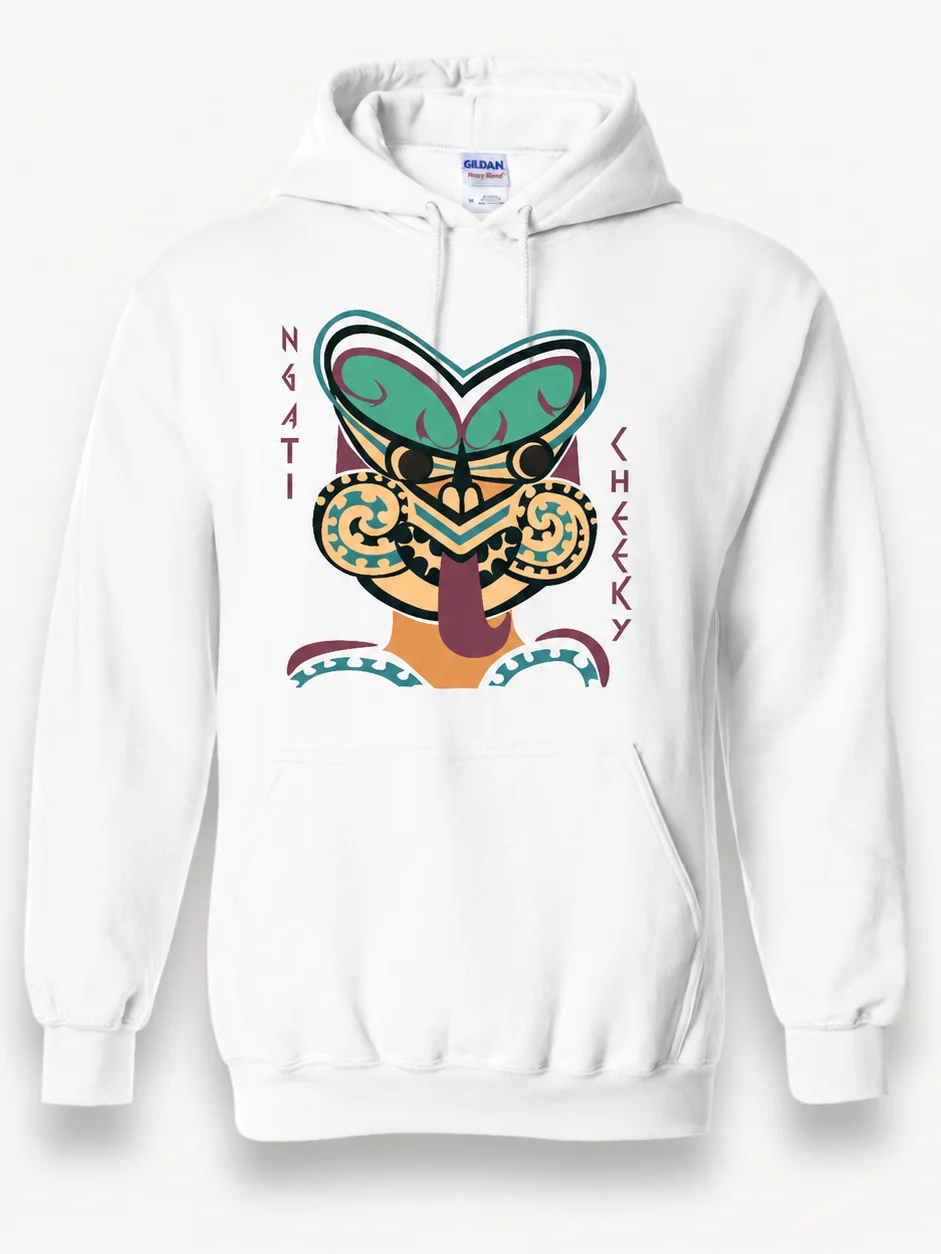 White Ngati Cheeky hoodie product image (2)