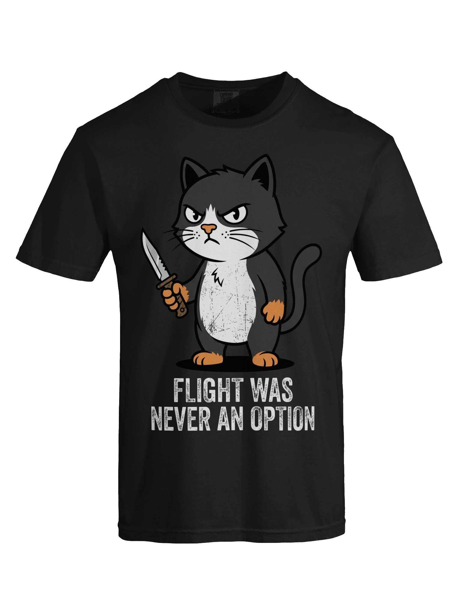 Flight Was Never An Option T-Shirt – Funny Grumpy Cat Tee product image (9)