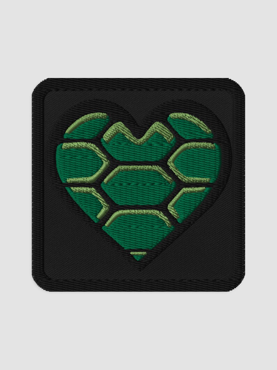 Turtle Heart Embroidered Patch product image (1)