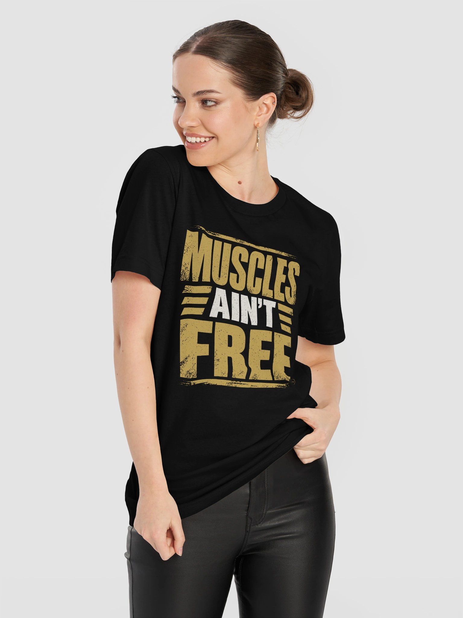 The "Muscles Ain't Free" Royal Ultra-Soft Premium Graphic Tee product image (11)