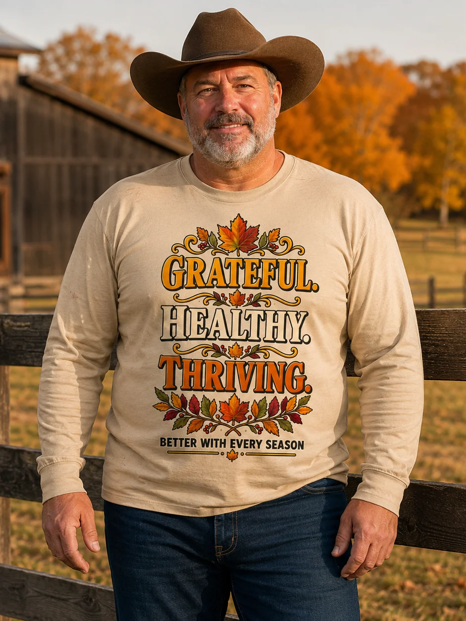 Grateful Healthy Thriving Long-Sleeve T-Shirt product image (2)