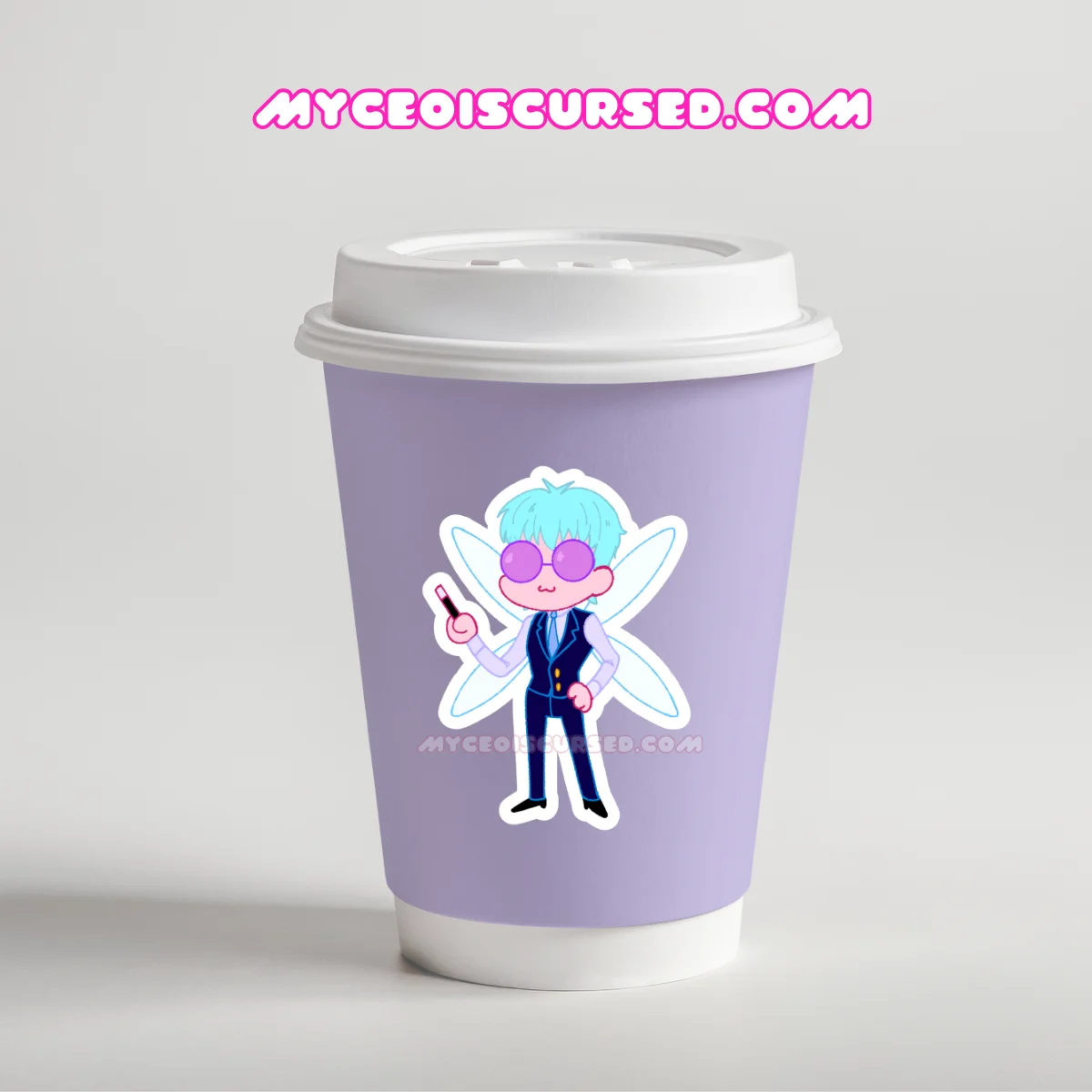 Office Fairy - Glossy Sticker 💜 product image (3)