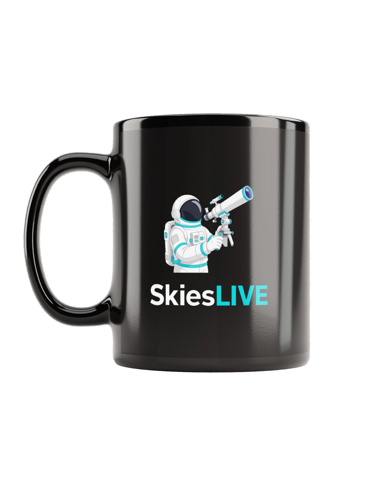 SkiesLIVE Astronaut Mug (Black) product image (7)