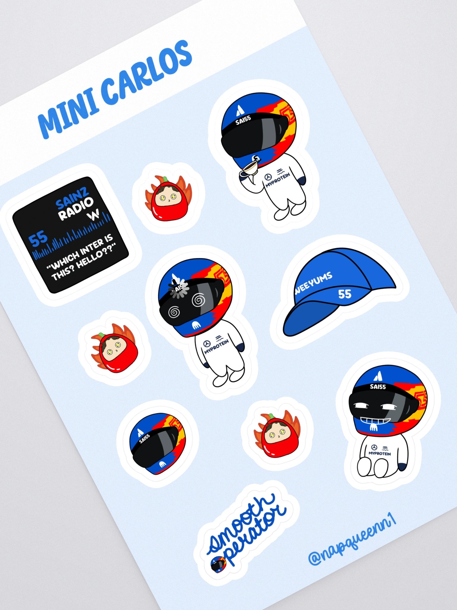 Carlos Sainz - Sticker Sheet product image (1)