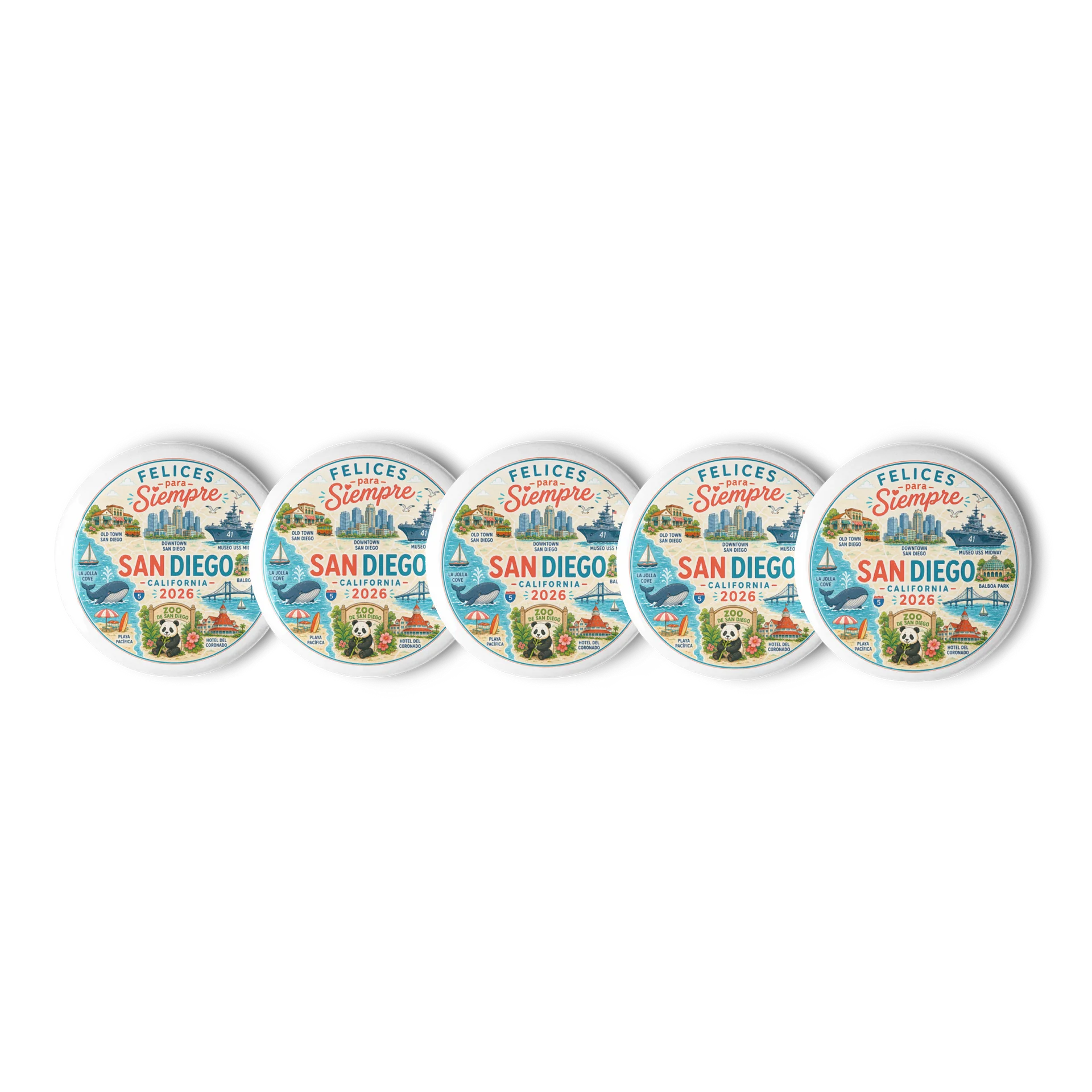 Felices para Siempre Int’l Convention San Diego California Landmarks Pin product image (2)