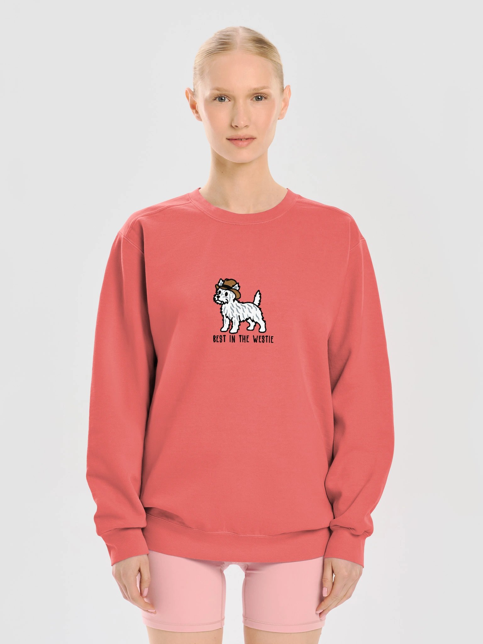 Best in the Westie Funny Chibi-Style Embroidered Premium Sweatshirt for West Highland White Terrier Owners product image (21)