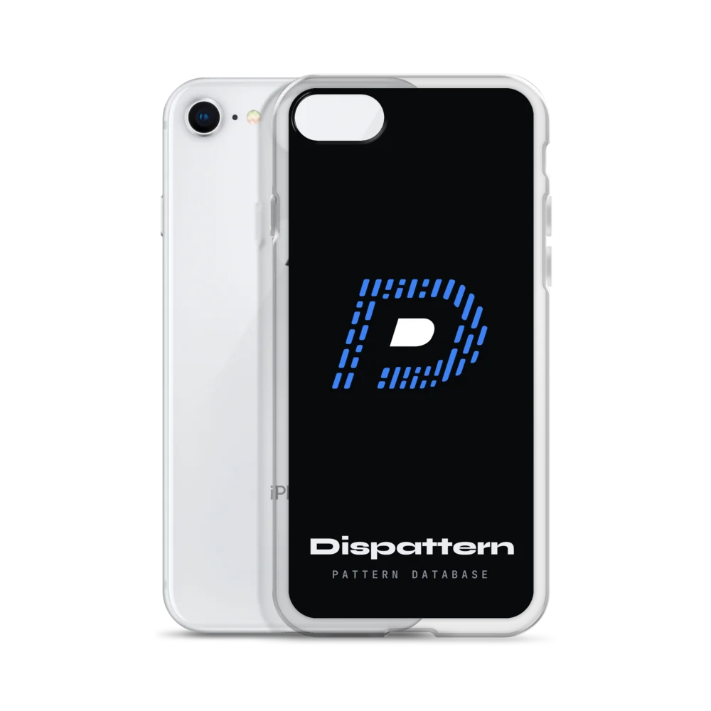 Dispattern Mark Clear iPhone Case product image (55)