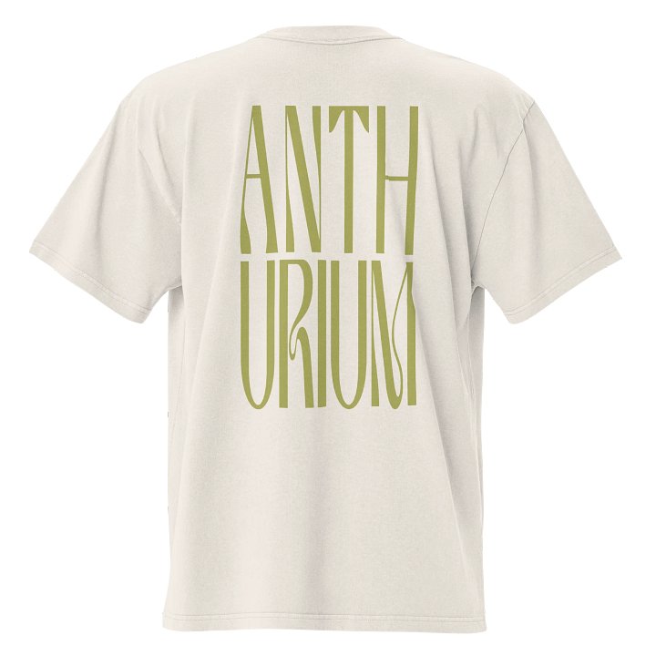 ANTHURIUM COLLAGE - Oversized Faded T-Shirt product image (2)