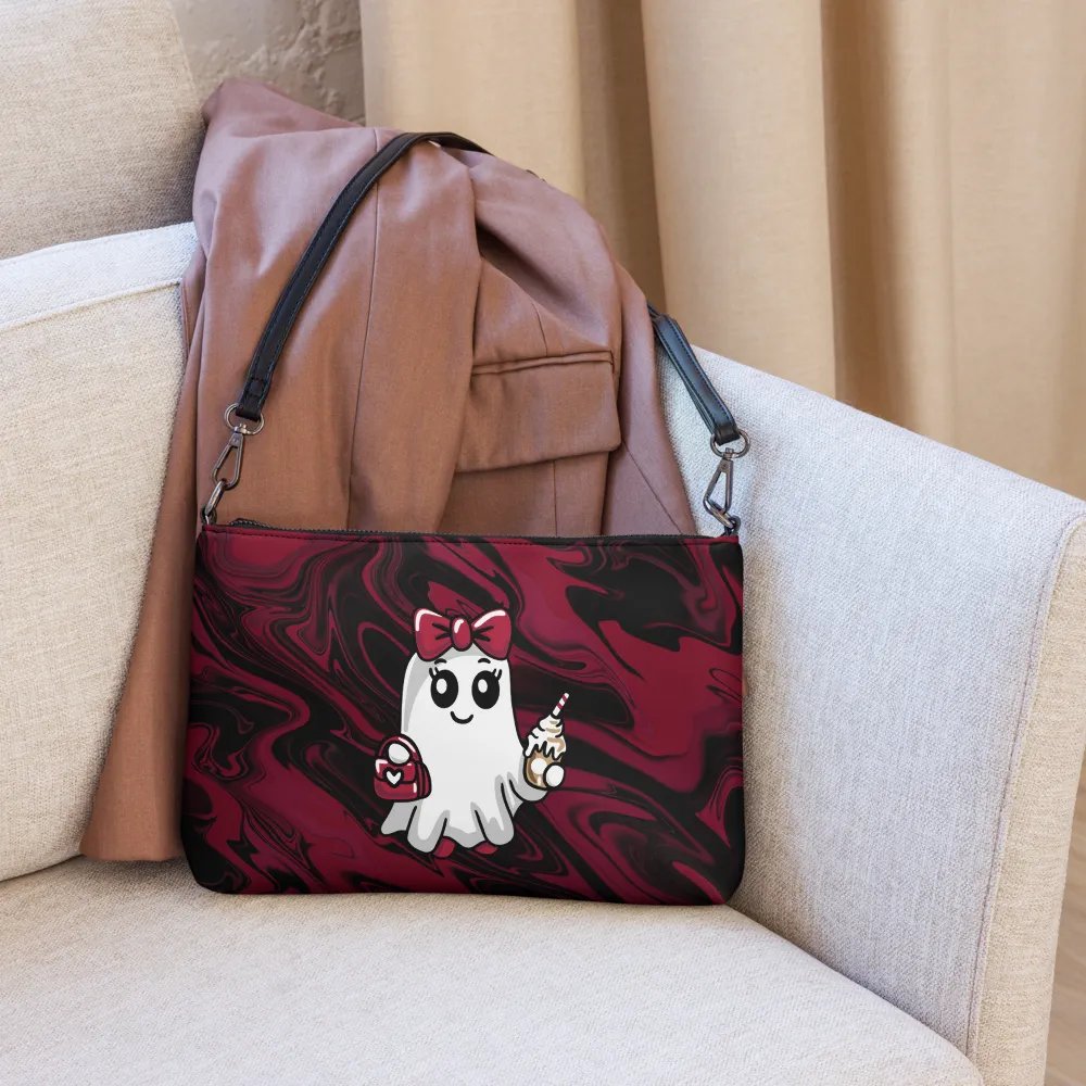 Stylish Ghost Flip-Sided Faux Leather Crossbody Bag product image (8)