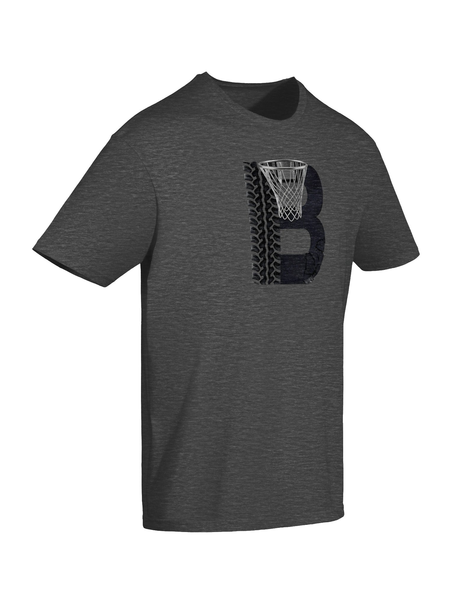 Blacktop Brand Basketball B Basketball Graphic Tee product image (6)