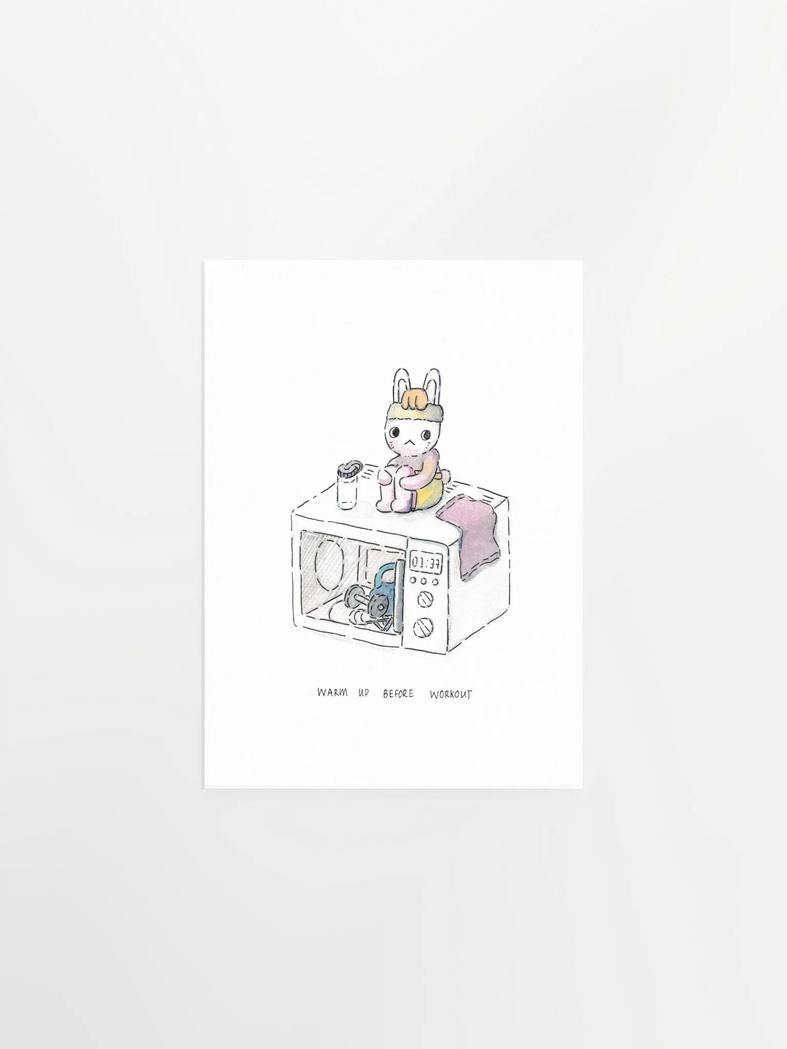 Warm up before Workout Art Print product image (2)
