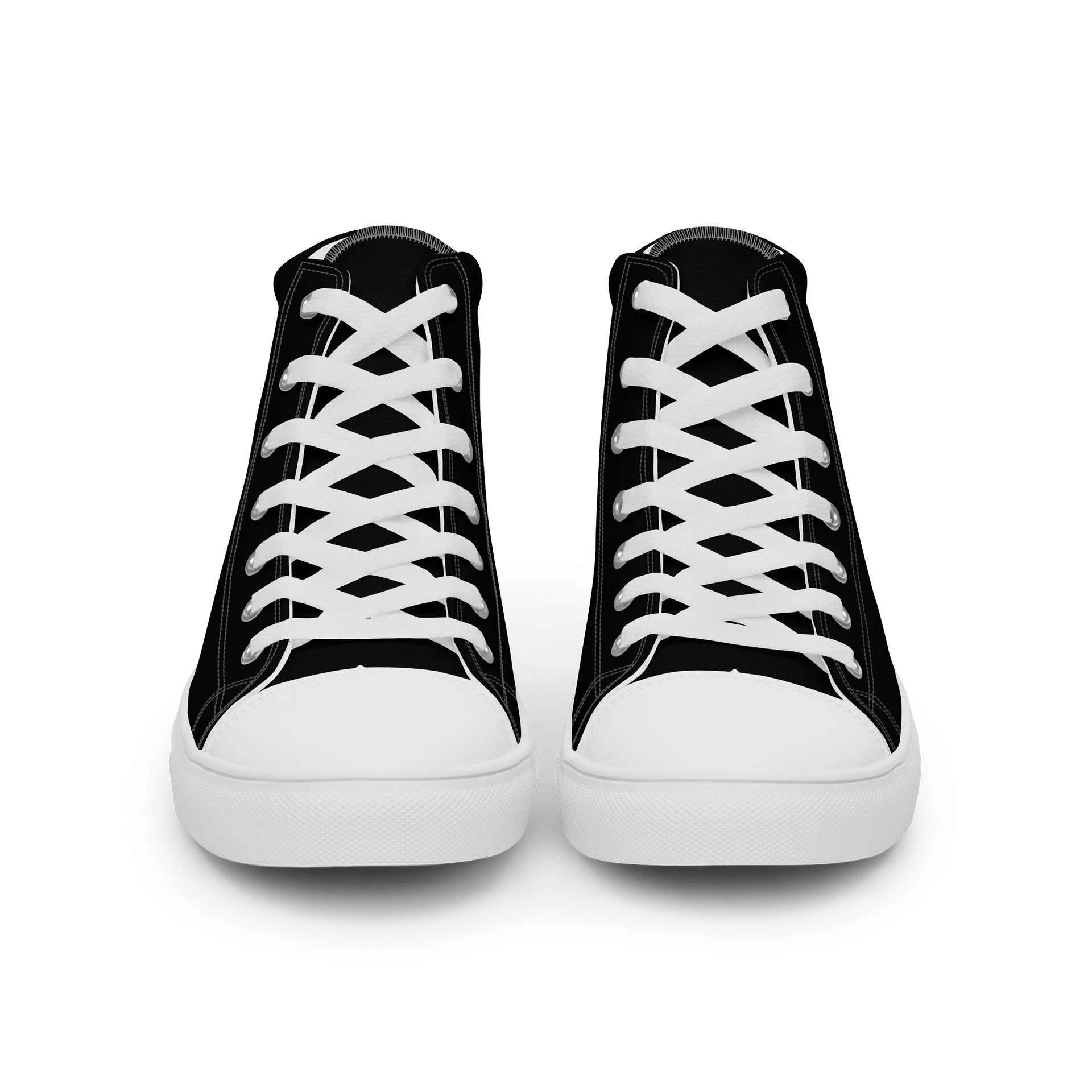Moo Cherry Pawsom Logo Women's High-Canvas Shoes (Black) product image (3)