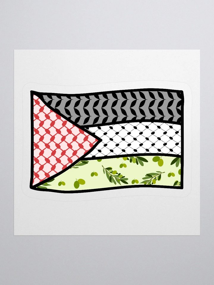 Palestine Keffiyeh Flag Sticker product image (3)